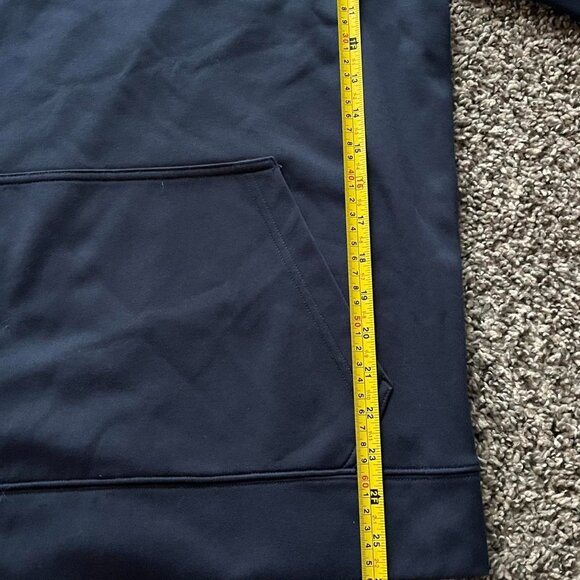 North Face Navy Hoodie Mens Medium Insulated Winter Outdoor Hoodie - Picture 6 of 8